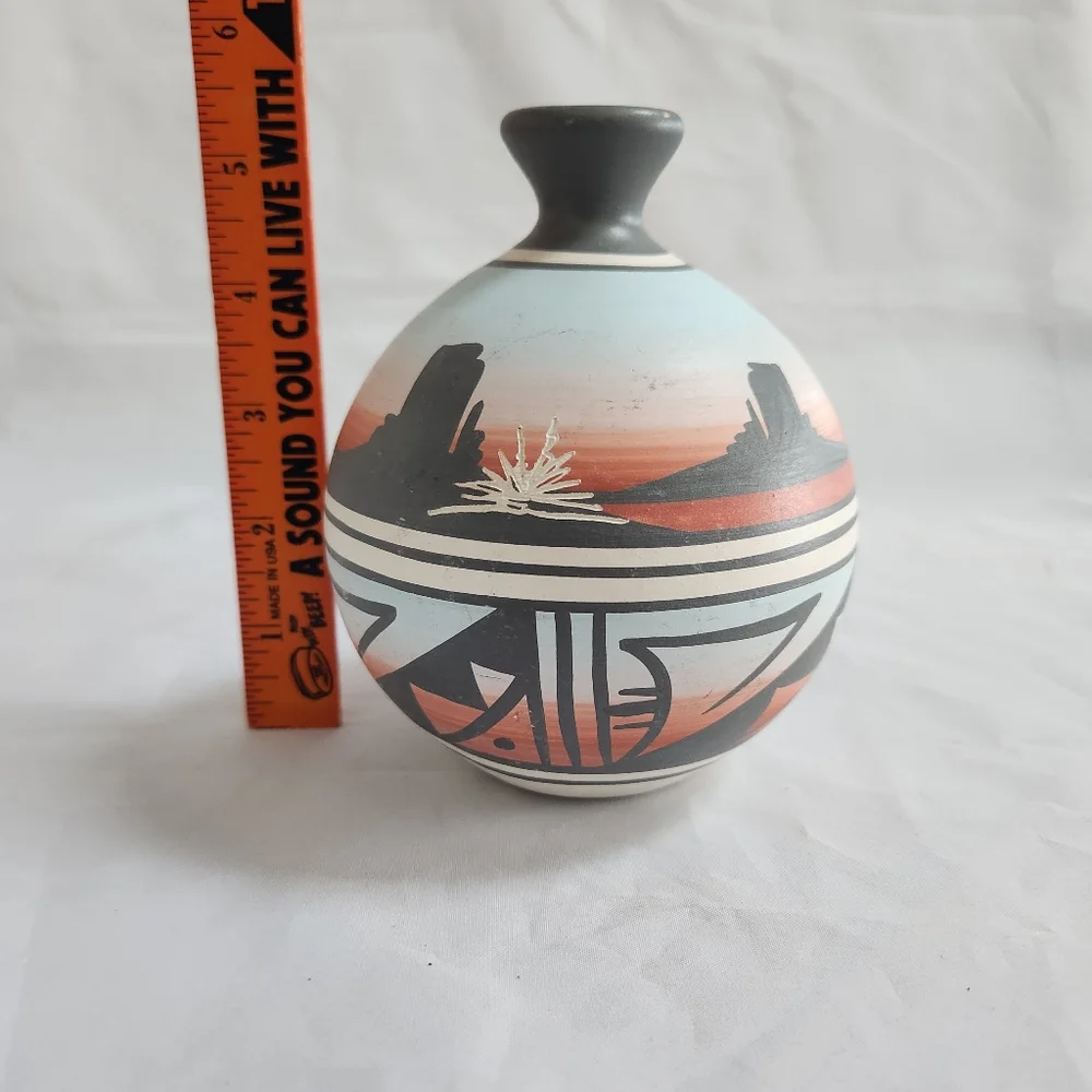 Native American Pottery Ball Vase
